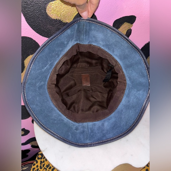 COACH MONOGRAM Designer Brown and blue Bucket Hat - Picture 6 of 6